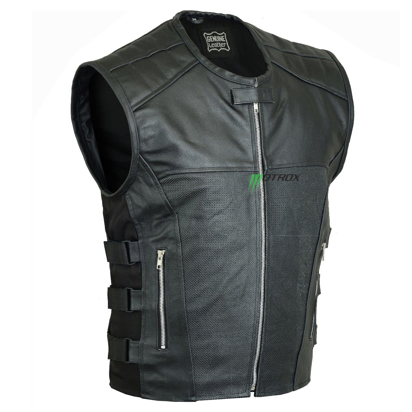 Biker Leather Vest Incredible Brando Racing Style 1